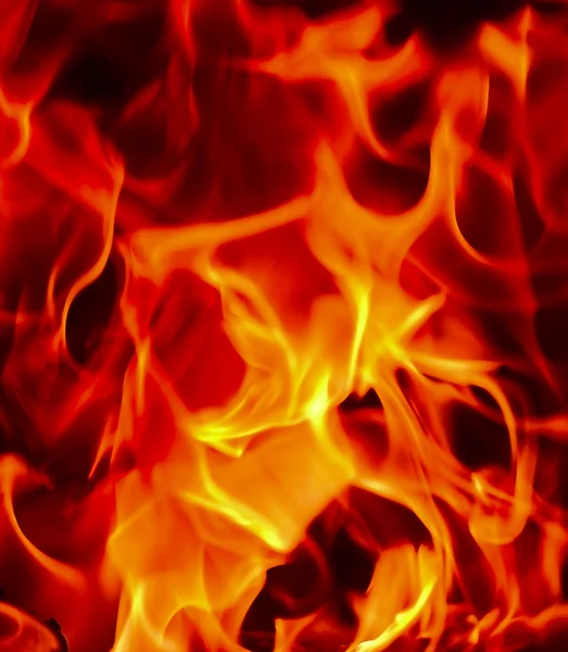 A pokol lángok tűz Stock Fotó