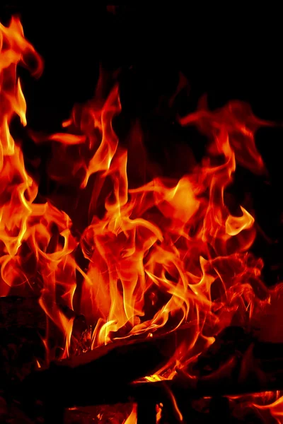 Ogień płomienie piekła — Zdjęcie stockowe