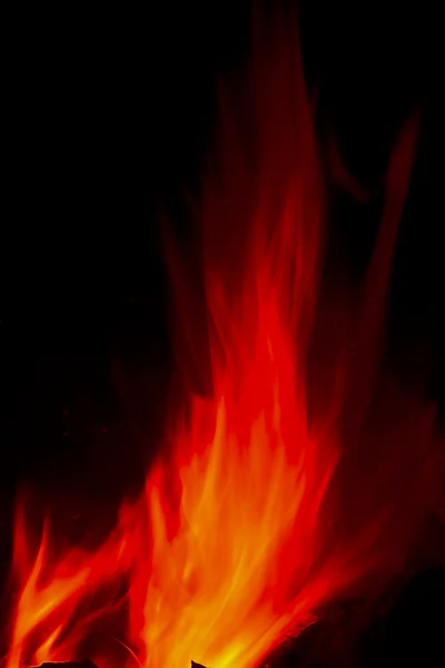 Полум'я вогню пекла — стокове фото