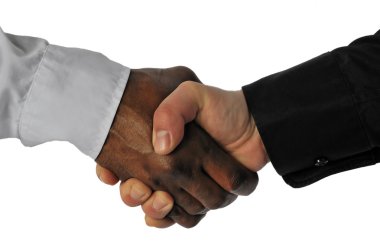 Business hand shake clipart