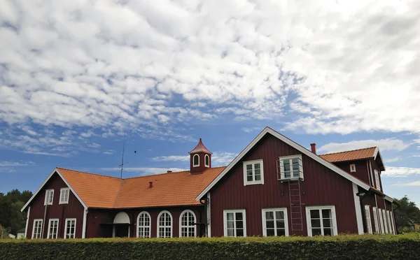 Zweedse dorp openbaar gebouw — Stockfoto
