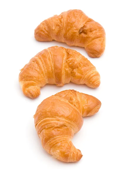 Drie croissants — Stockfoto