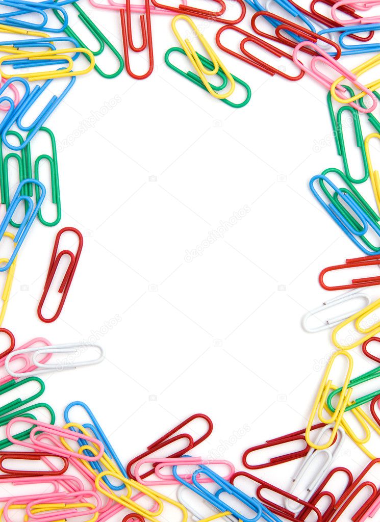 Color paperclips frame