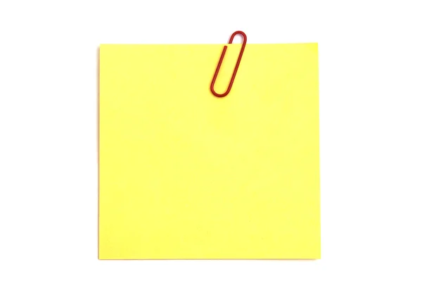 Žlutá dopisní papír — Stock fotografie