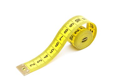 Yellow measuring tape clipart