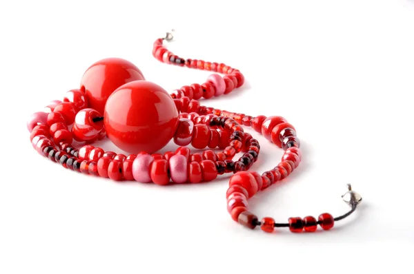 赤のネックレス — ストック写真