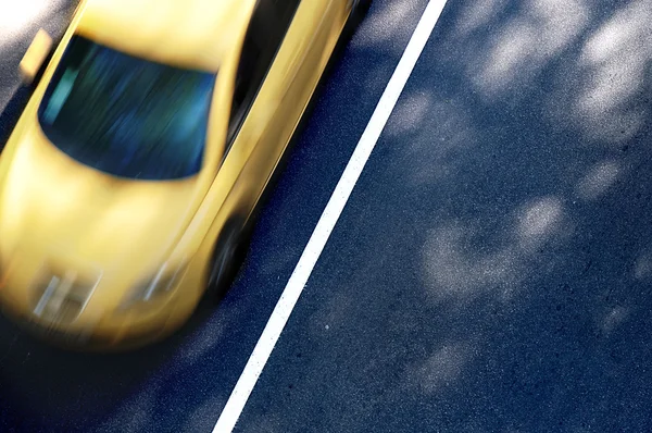 stock image Yellow car