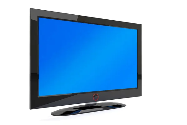 Чёрный плазменный телевизор — стоковое фото