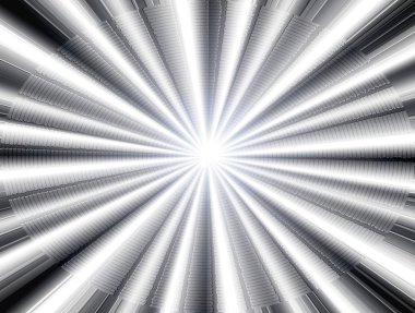 White ray of ligth