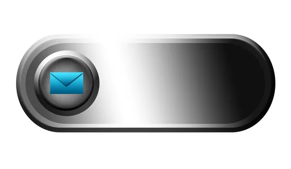 Envelope button — Stock Photo, Image