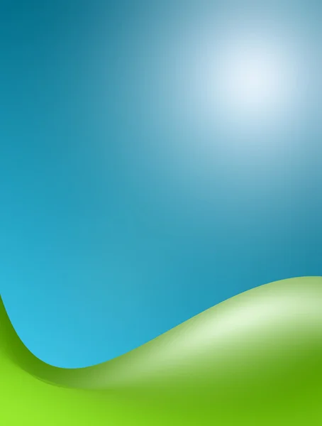 Yeşil ve mavi — Stok fotoğraf