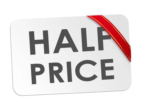 Half price card — Stock Photo, Image