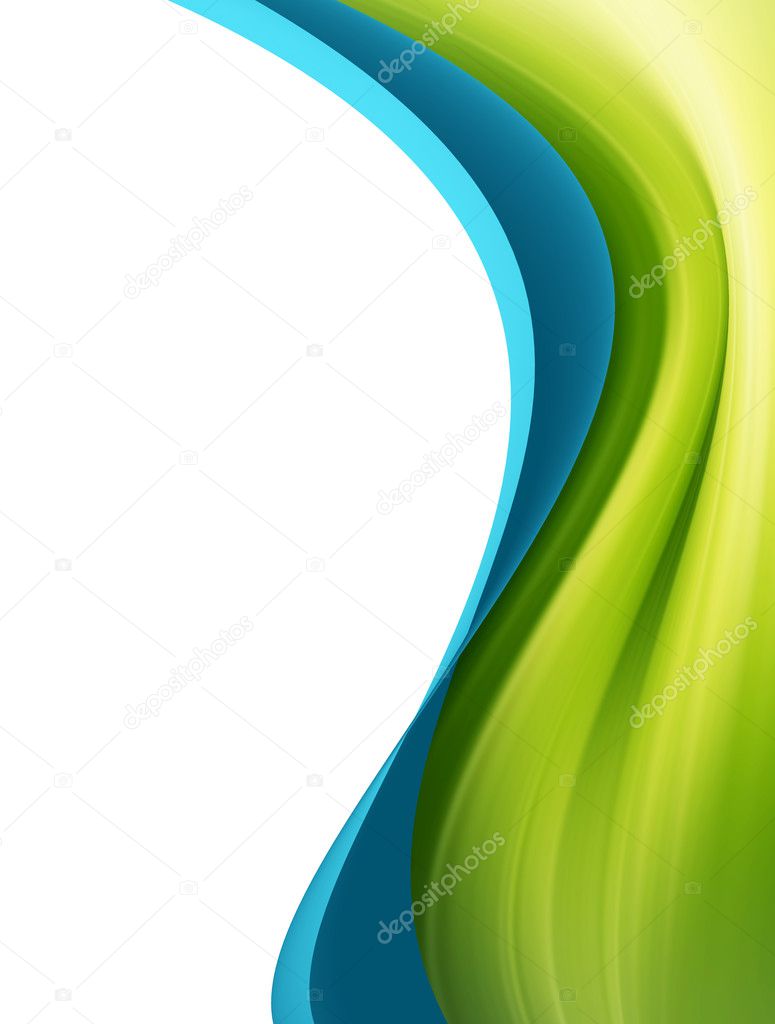 Green and blue waves