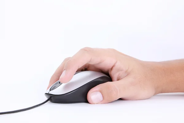 Hand white Mouse — Stock Photo, Image