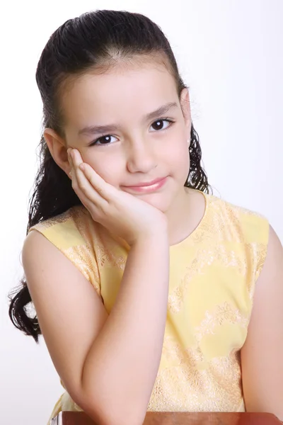 Dez anos de idade menina — Fotografia de Stock