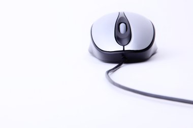 Mouse with cable clipart