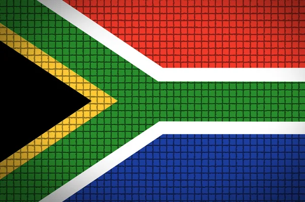 Flagge Südafrikas — Stockfoto