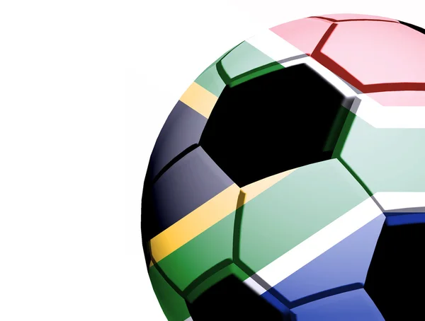 Sud Africa bandiera e palla — Foto Stock