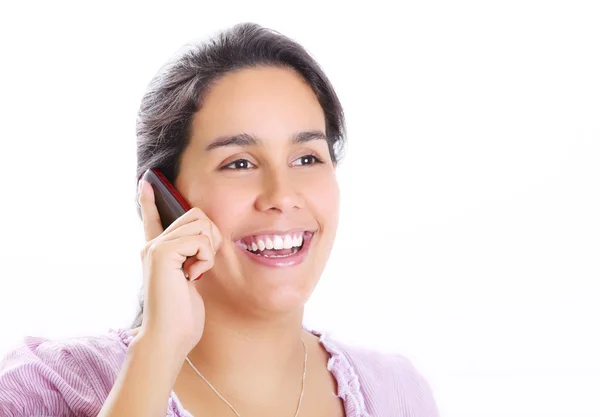 Speaking by phone — Stock Photo, Image