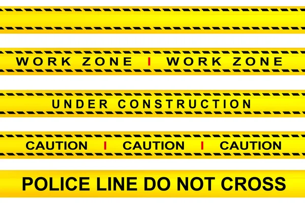 under construction zone tape
