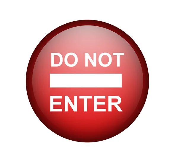 Not enter — Stock Photo, Image