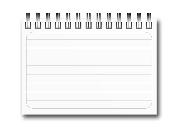Illustrazione notebook — Foto Stock