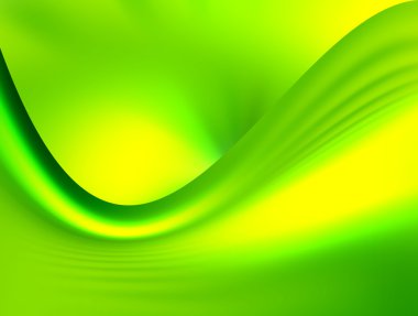Green dynamic waves clipart