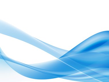 Blue dynamic waves clipart