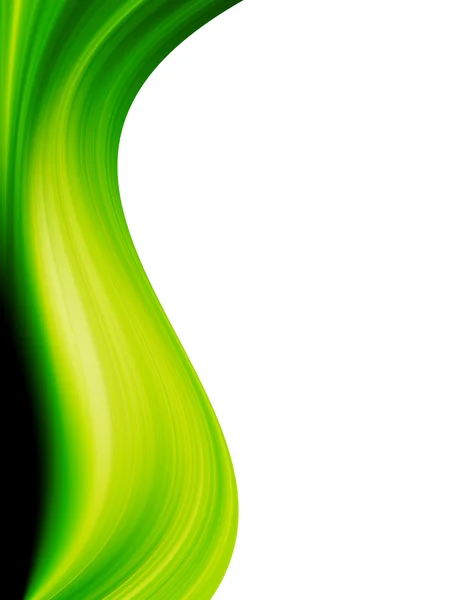 Zelená vlna dynamický — Stock fotografie