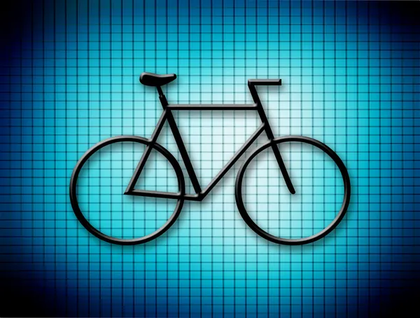 自転車ブルー — ストック写真