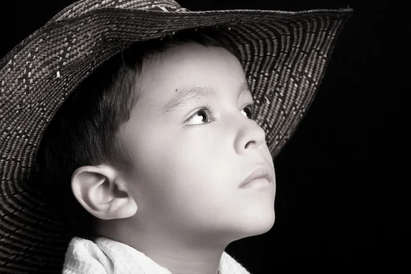 Criança com chapéu — Fotografia de Stock