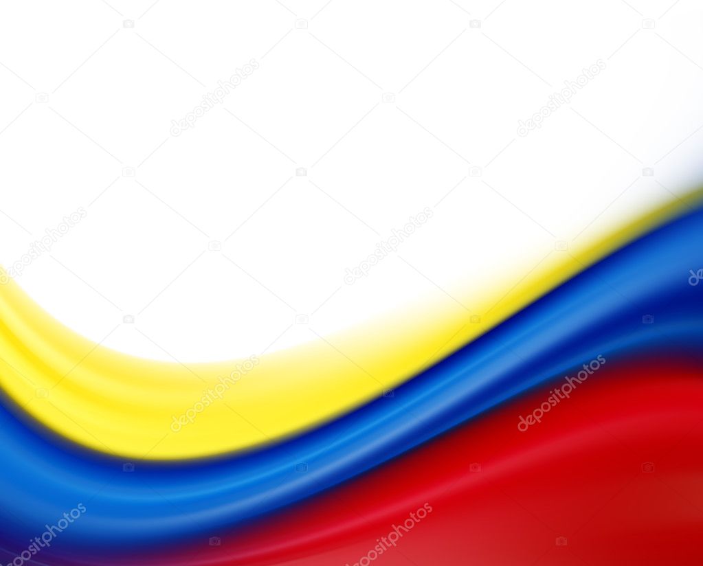 Yellow Blue Red Flag White Background Stock Photo by ©yupiramos 4686440