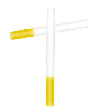 şekil arası sigara üzerinde. soyut resim tasarım