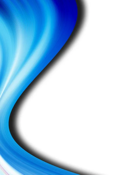 Blue Waves White Background Abstract Illustration — Stock Photo, Image