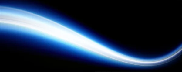 黒の背景に 抽象的な図は青い光線 — ストック写真