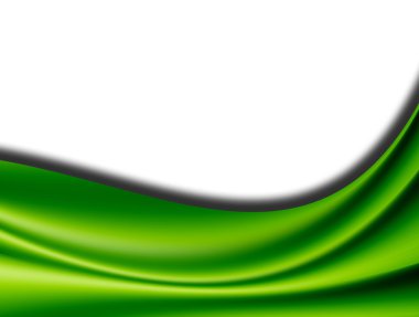 Green waves clipart