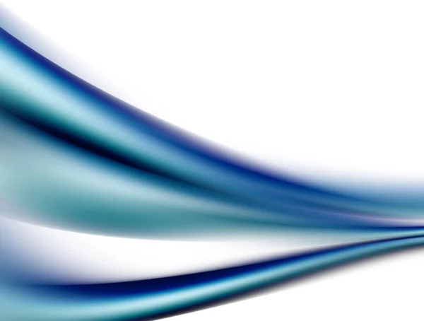 Blue Dynamic Waves White Background Abstract Illustration — Stock Photo, Image