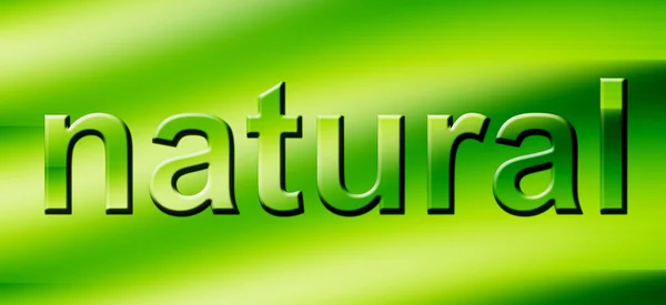 Текст Натуральний Зеленому Абстрактному Фоні Абстрактна Ілюстрація — стокове фото