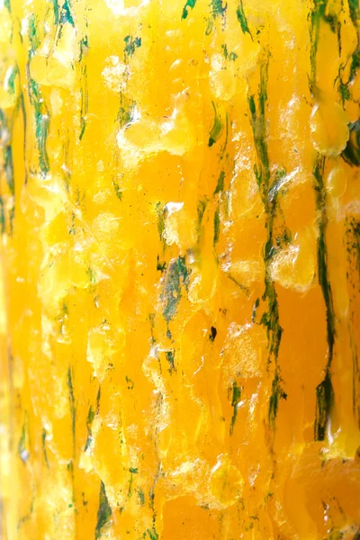 Žluté Zelené Voskové Textura Abstraktní Povrch — Stock fotografie
