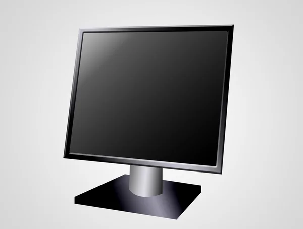 Screen Computer White Grey Background Illustration — Stock Photo, Image