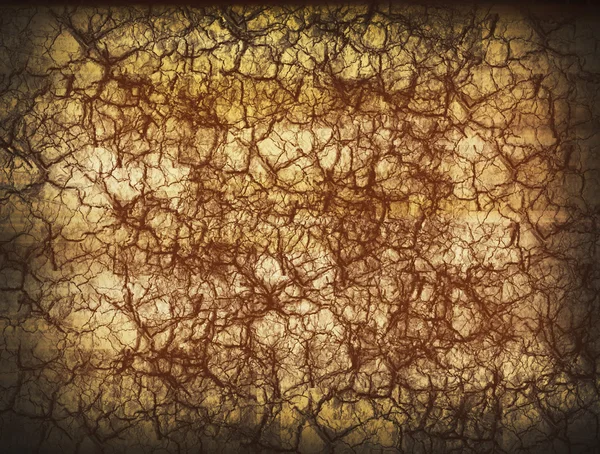 Brown Cracked Texture Light Effects Old Background — Stock Photo, Image