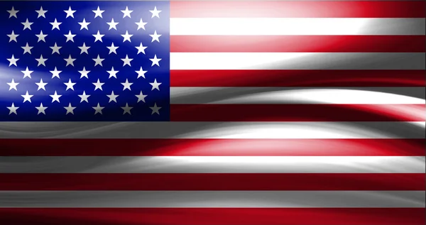 Dynamische Weergave Van Usa Vlag Met Animatie Effecten — Stockfoto
