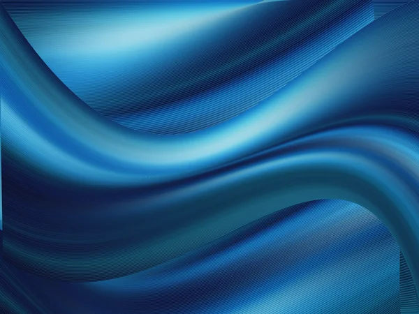 动态背景上的蓝色波浪 抽象图 — 图库照片