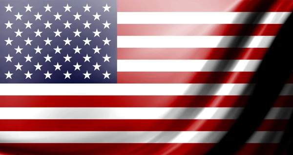 Usa Flagga Med Motion Och Ljuseffekter — Stockfoto