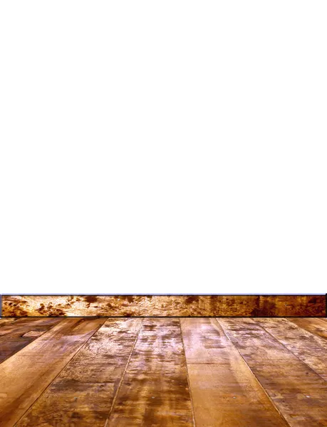 Holzflorr Auf Weißem Hintergrund Abstrakte Darstellung — Stockfoto