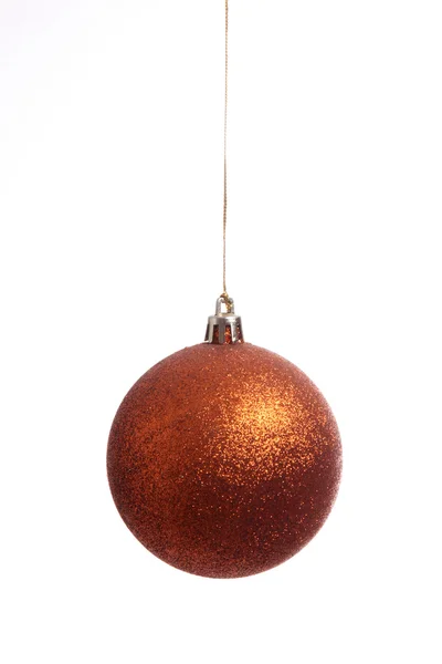 Orange Boll Isolerade Vitt Christmas Bild — Stockfoto