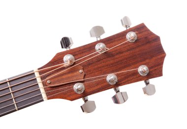 Headstock of the guitar over white background clipart