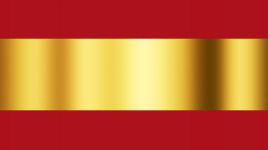 Spain flag, red and golden colors. Illustration clipart