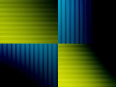 Blue and green squares with light effects. Background clipart