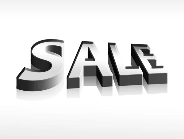 Sale Word Chrome Effects Illustration — Stock Photo, Image